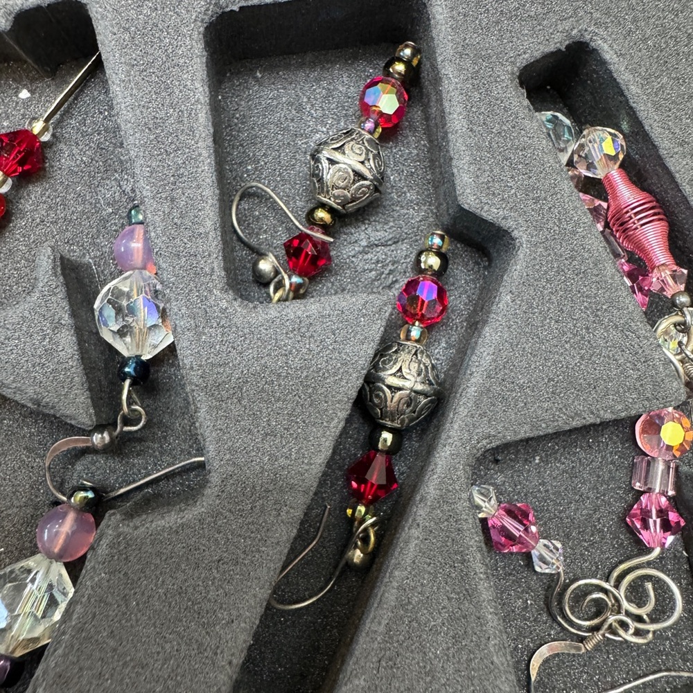 Earring Bundle! Swarovski Crystal Bead Earring Collection with Viktor & Rolf Box - Picture 9 of 12
